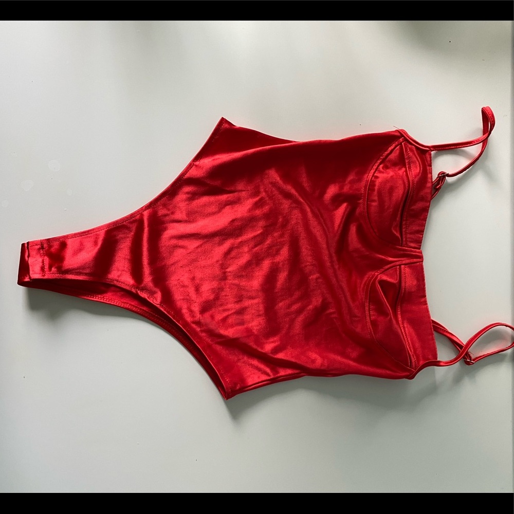 Red bodysuit